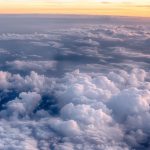 Dreamy image of clouds from the airplane #clouds #above #stunning #aesthetic #rainbow #iPhone