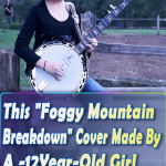 12 years old girl play the banjo like a pro