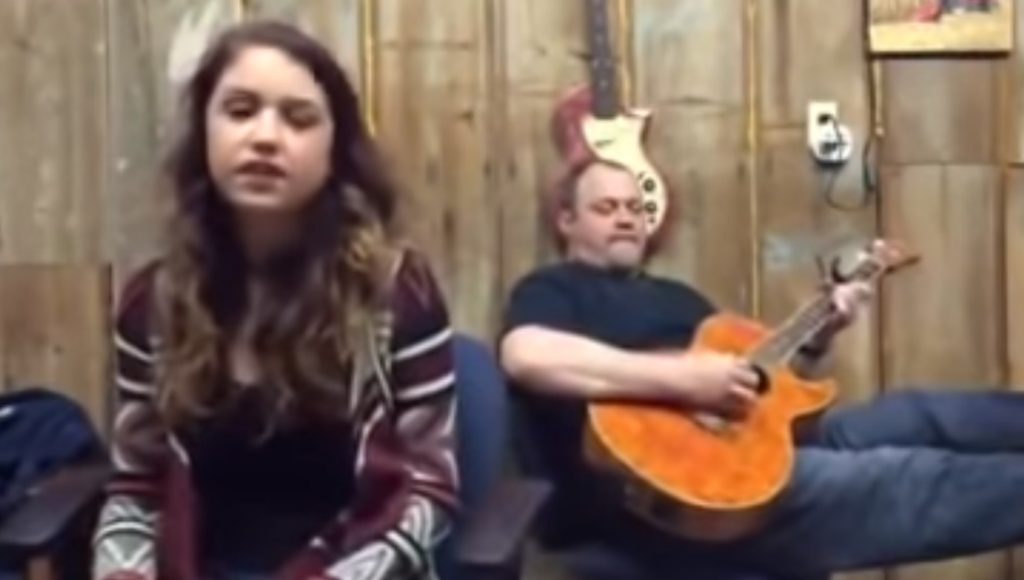 cover, Jolene, song, guitar, father, daughter, Alexandra kay, talent,