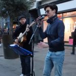 Street Performers Play A Duo To Ed Sheeran