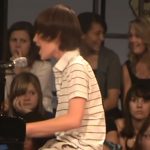 A 6th Grader Boy sings Lady Gaga’s song