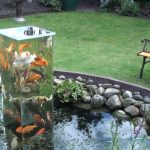 This man flipped his fish tank over the pond