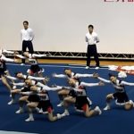 These cheerleaders forming a great formations however just look at their next move. Outstanding!