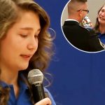 8th-grade student was introducing a soldier