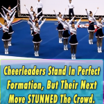 These cheerleaders forming a great formations however just look at their next move. Outstanding!