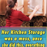 Her Kitchen Storage was a mess