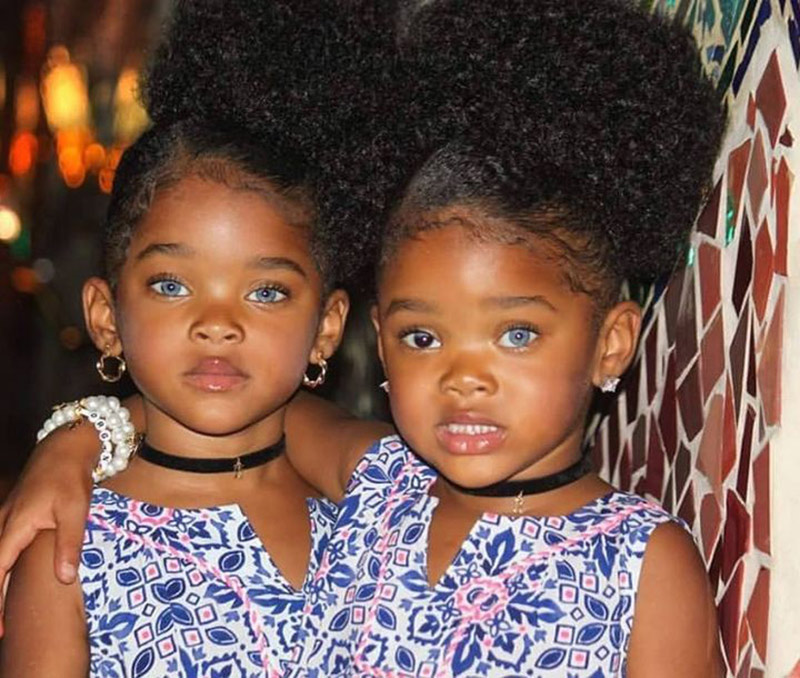 twin sisters, trueblue twins, blue eyed girls, black with blue eyes, beautiful twin, gorgeous eyes,