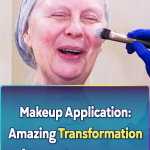 Makeup Application Amazing transformation for an old women
