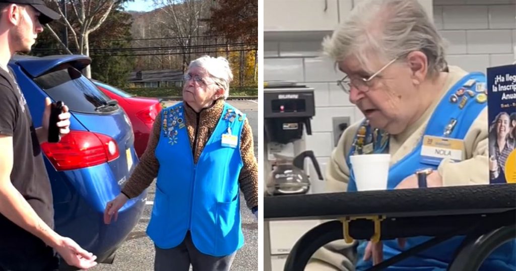 elderly workers in walmart, uplifting story that will restore your faith in humanity, this tiktoker will restore your faith in humanity, how to donate for elderly people, how to help elederly workers, walmart worker, unspiring story that will restore your faith in humanity