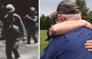 emotional reunion between soldiers, emotional reunion between veterans, best stories of the vietnam war, heartwarming stories in the vietnam war, friends saved each others in war, friends getting met after long time, Veteran reunites with the man he saved in the Vietnam War, emotional stories in wars, happy ending stories in wars