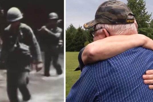 emotional reunion between soldiers, emotional reunion between veterans, best stories of the vietnam war, heartwarming stories in the vietnam war, friends saved each others in war, friends getting met after long time, Veteran reunites with the man he saved in the Vietnam War, emotional stories in wars, happy ending stories in wars