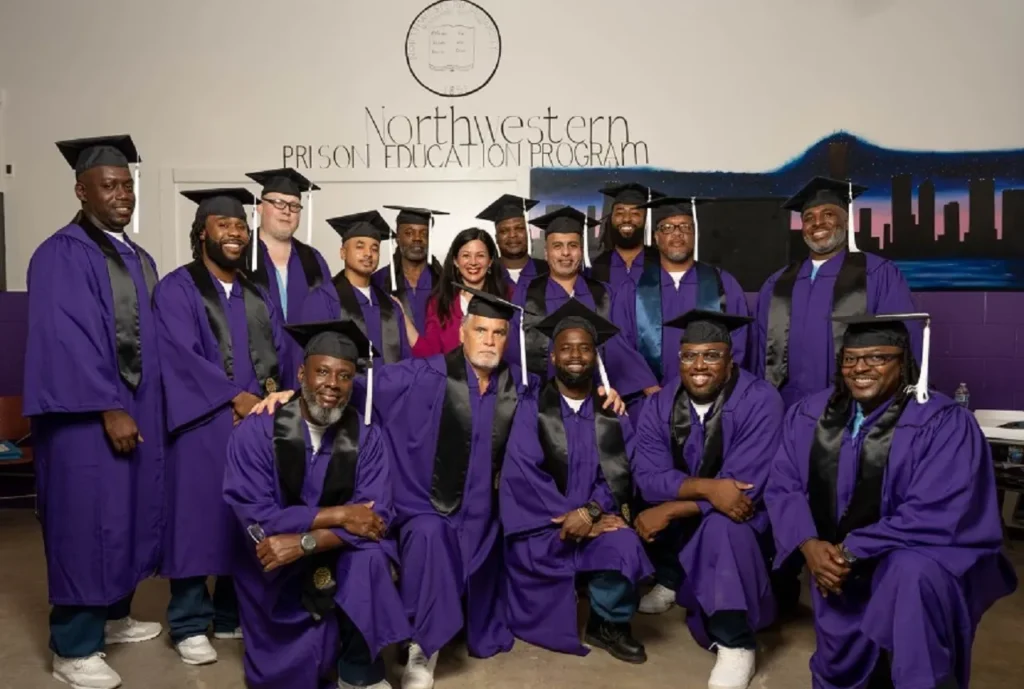 Incarcerated students, Education, Northwestern University, Bachelor's degree, Transformative power, Personal growth, Rehabilitation, Recidivism reduction, Employment opportunities, Societal change