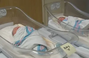 Unique Twin Births, New Year's Eve Twins, Different Year Twins, Virtua Voorhees Hospital Birth, Twins Different Birthdays, Rare Twin Birth Stories, Holiday Birth Events, New Year's Birth Miracles, Twins with Distinct Birthdays, Unusual Twin Delivery Stories