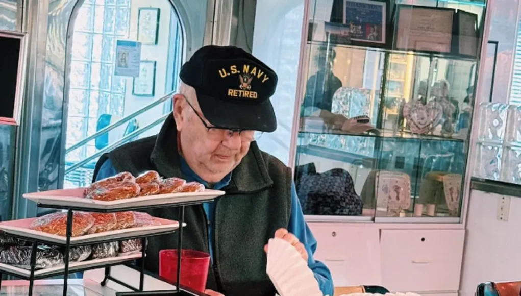 US Navy Veteran Stories, Pensacola's Community Tales, Heartwarming Cafe Stories, Local Heroes in Pensacola, Community Bonding in Cafes, Veterans' Daily Life Stories, Scenic 90 Cafe Experiences, Inspiring Veteran Tales, Pensacola Local Diners, Everyday Hero Stories.