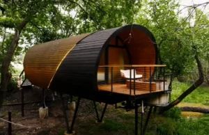 Barrel Tiny House, Tiny house design, Minimalistic living, Sustainable tiny homes, Compact living spaces, Eco-friendly tiny house, Tiny house community, Creative small space living, Tiny home lifestyle, Efficient tiny house layout