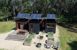 Sustainable tiny homes, Shipping container houses, Eco-friendly home design, Tiny home living, Passive solar design, Victoria tiny homes, Creative small space solutions, Upcycled shipping containers, Compact sustainable housing, Innovative container homes