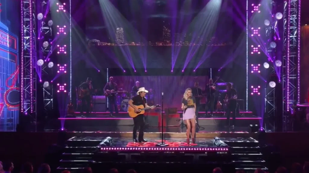 Brad Paisley and Kelsea Ballerini performance, Miss Me More live performance, Brad Paisley variety special, Kelsea Ballerini Miss Me More, Brad Paisley guitar licks, Nashville War Memorial Auditorium concert, Country music live performances, Brad Paisley and Kelsea Ballerini duet, Miss Me More Brad Paisley collaboration, Best country music moments live