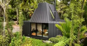 Luxury cabins in New Zealand, South Island cabin retreats, Minimalist cabin design, Eco-friendly cabins New Zealand, Sustainable luxury cabins, Secluded cabin getaways, Small luxury homes New Zealand, Wilderness retreats South Island, Modern minimalist cabin design, Nature-focused cabin architecture.