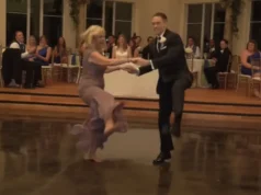 wedding dance, mother-son dance, Houston wedding, creative wedding moments, choreographed dance, wedding entertainment, wedding humor, family bond, unique wedding ideas, unforgettable wedding