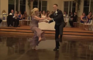 wedding dance, mother-son dance, Houston wedding, creative wedding moments, choreographed dance, wedding entertainment, wedding humor, family bond, unique wedding ideas, unforgettable wedding