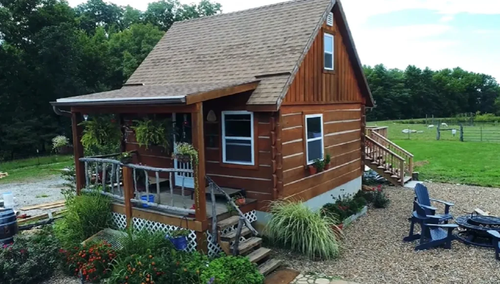 tiny house movement, off-grid living, Doug and Stacy cabin, pioneer-style tiny house, sustainable living, minimalist lifestyle, craftsmanship in tiny houses, renewable energy for cabins, tiny house design, rustic-modern cabins